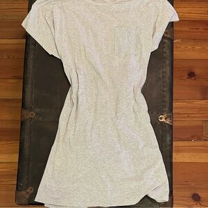 Main Strip Striped Dress - White and Black